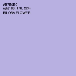 #B7B0E0 - Biloba Flower Color Image